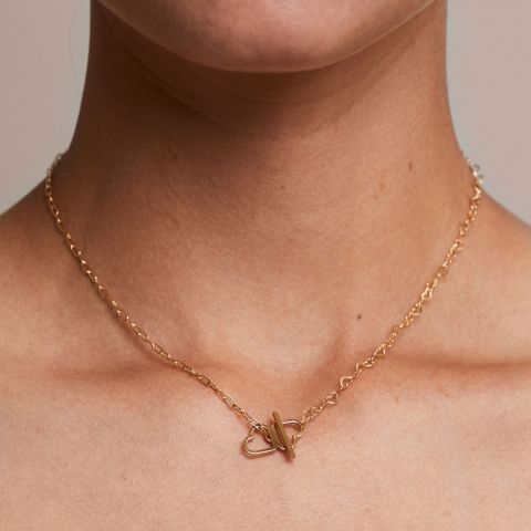 just hearts extended necklace 