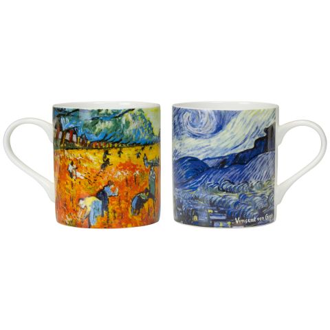 Vincent van Gogh: 2 Becher „Arles“ im Set, Porzellan 