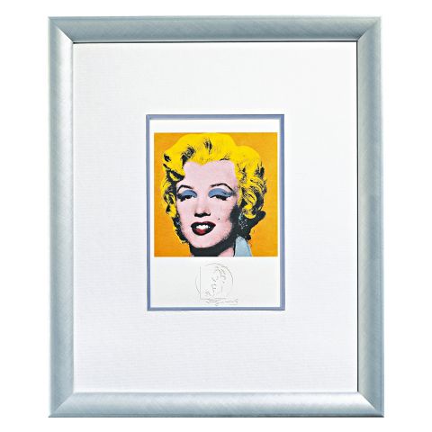 Andy Warhol: Bild "Shot Orange Marilyn" (1967), gerahmt 