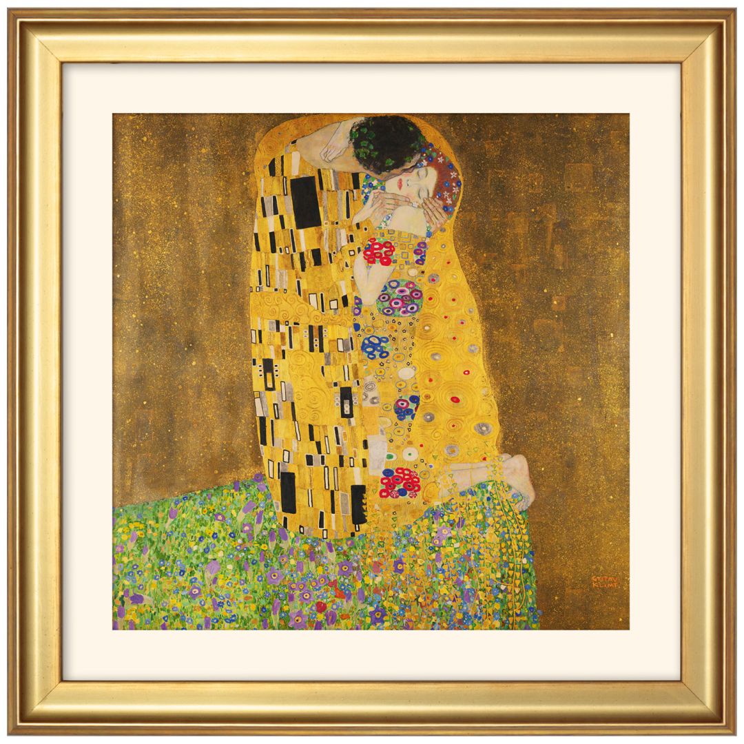 Gustav Klimt - 4 Bilder im Set, gerahmt  4