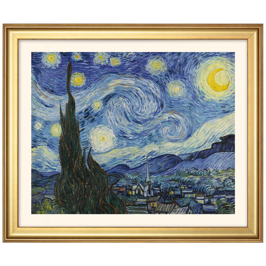 Vincent van Gogh: 4 Landschaftsbilder im Set, gerahmt  4